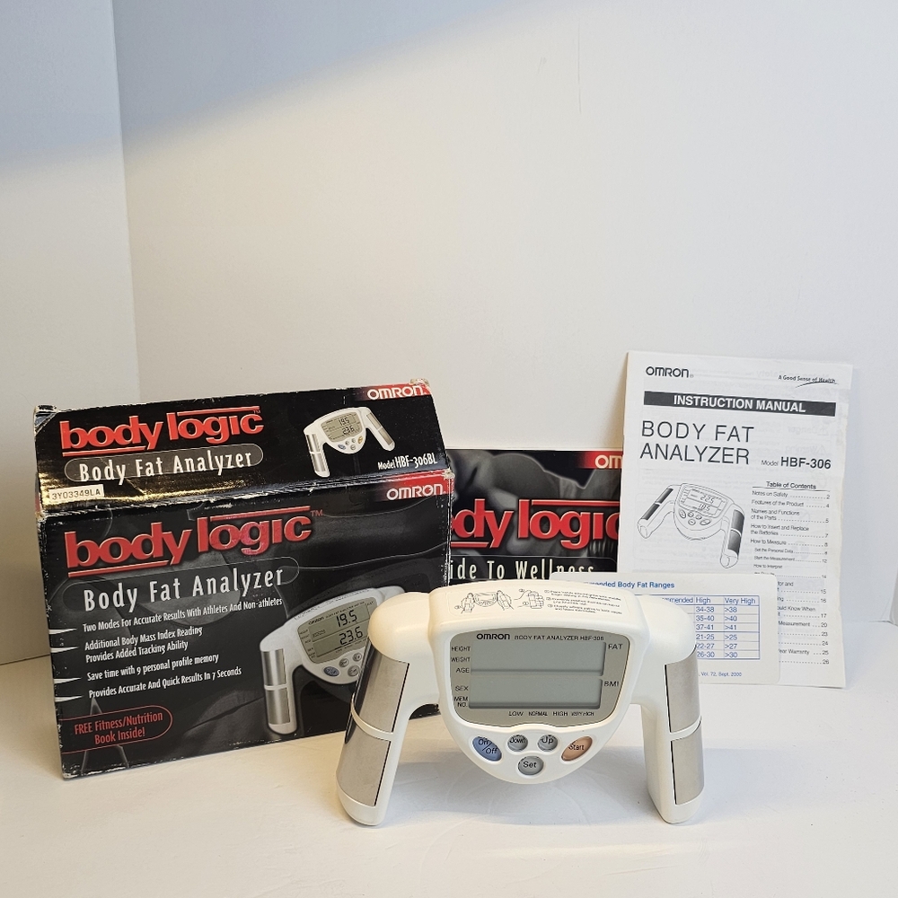 Complete Medical HBF-306BL Body Logic Fat Analyzer Fitness Workout‎ Health White